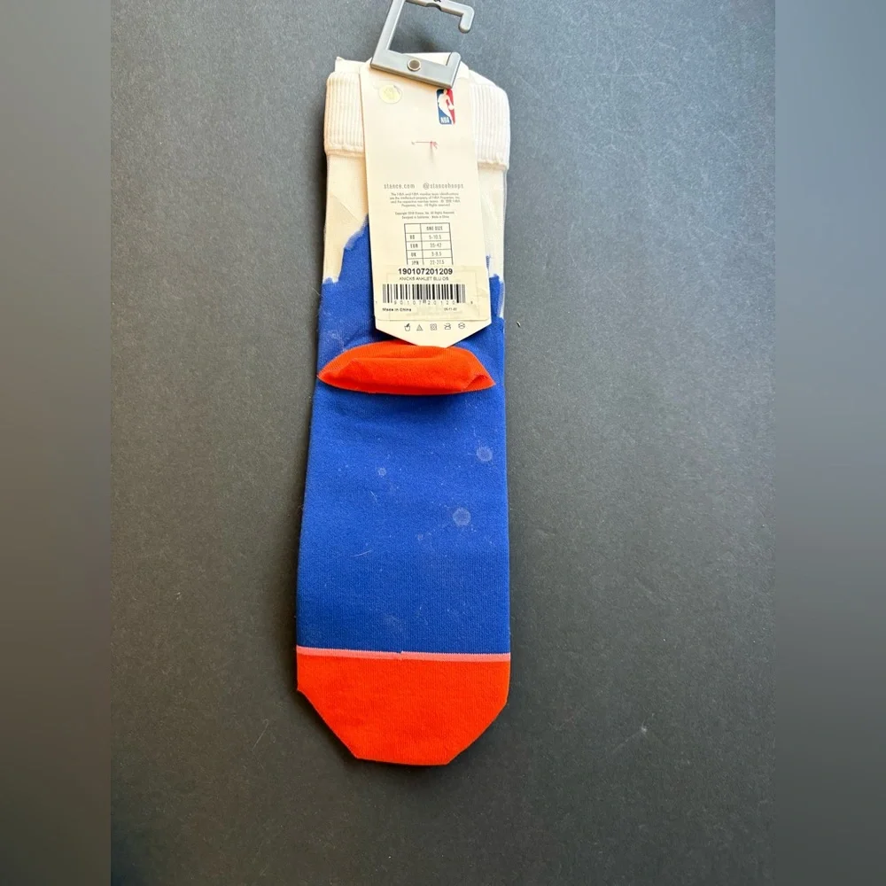 Stance Blue and Orange Knicks Crew Socks - Picture 2 of 7